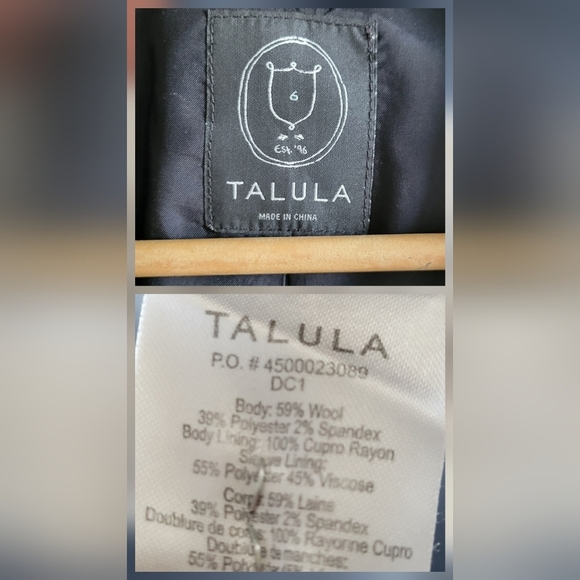 Aritzia Talula Exeter School Boy Button Wool Blend Causal Business Blazer - Picture 9 of 13